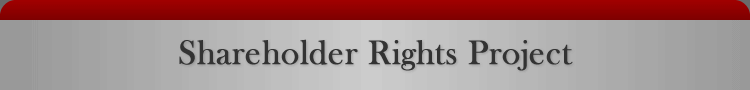 Shareholder Rights Project